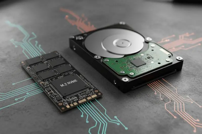 مقارنة SSD و HDD أقراص التخزين